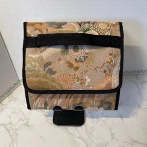 Travel case, 4 zippered pocket, Oriental design